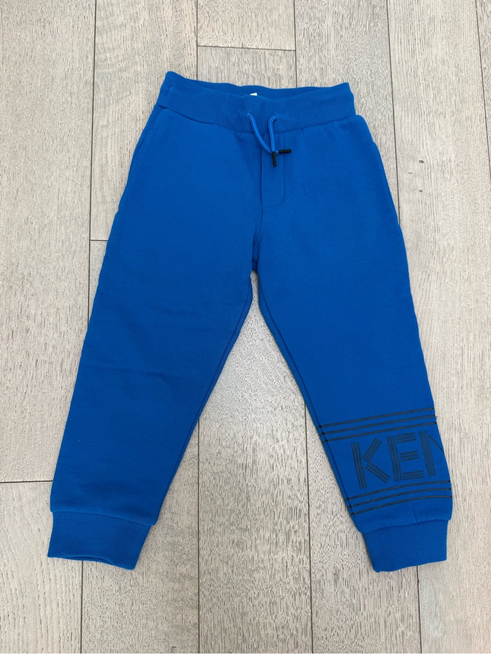 Kenzo Boys Bright Blue Logo Jogger Sweatpants